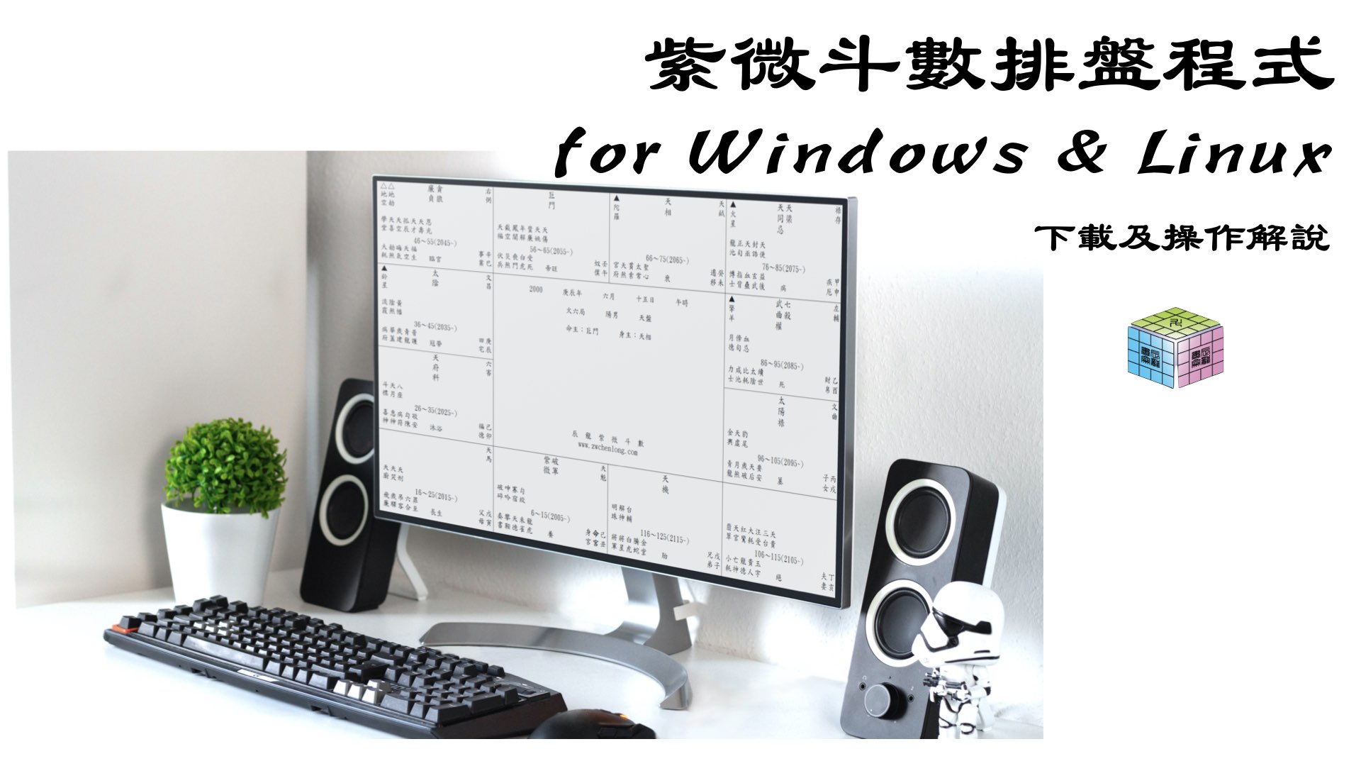 紫微斗數排盤程式下載及解說 for Windows & Linux